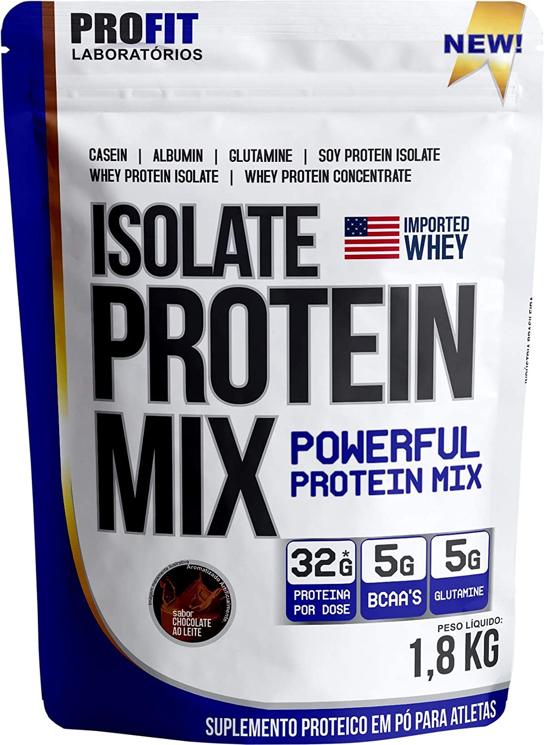 Isolate Protein Mix Chocolate Ao Leite 1,814 Kg, Profit