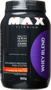 Whey Blend - 900g Vitamina de Frutas, Max Titanium