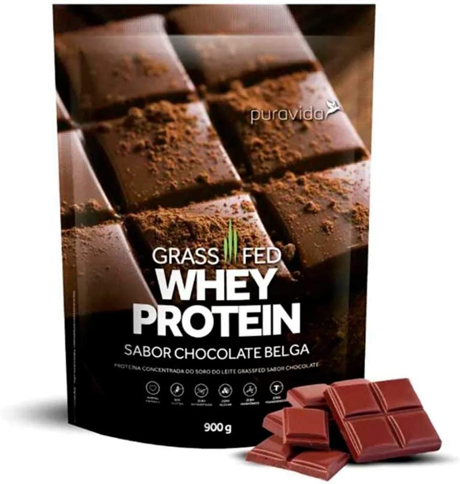 Grassfed Whey Protein (900g) – Pura Vida – Natural (Chocolate Belga)