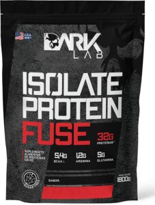  Whey Isolate Protein Fuse 1,8kg Ganho de Peso sem Gordura Dark Lab (Brownie) 