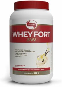 Whey Fort Baunilha, Vitafor, 900g
